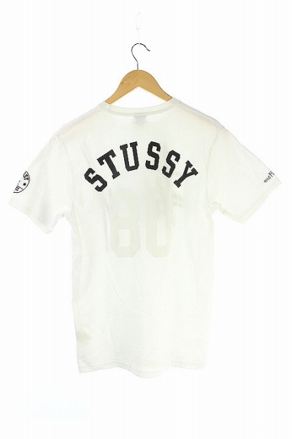 ステューシー STUSSY Tシャツ プリント 半袖 S 白 /KN メンズ