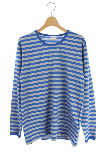 マリメッコ Marimekko カットソー Tシャツ 長袖 ボーダー 青 グレー Hs メンズ 169 ベクトルパーク マリメッコ Marimekko カットソー Tシャツ 長袖 ボーダー 青 グレー Hs メンズ 169 ベクトルパーク