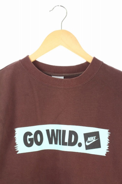 ナイキ Nike トレーナー スウェット ロゴ 長袖 S 茶 Ha メンズ 169 ベクトルパーク