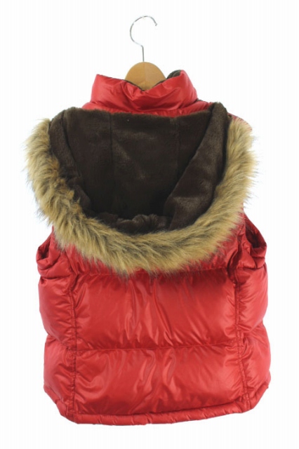 POLO JEANS COMPANY ファー付きダウンベスト L