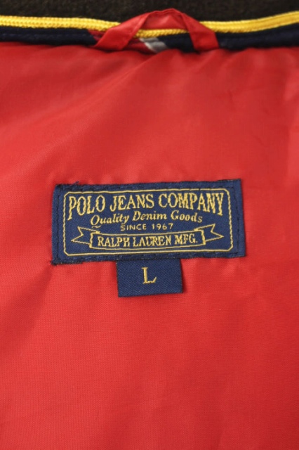 ✨美品✨ポロジーンズ　ファー付きフードダウンジャケット　エンブレム　M ✨美品✨ポロジーンズ ファー付きフードダウンジャケット