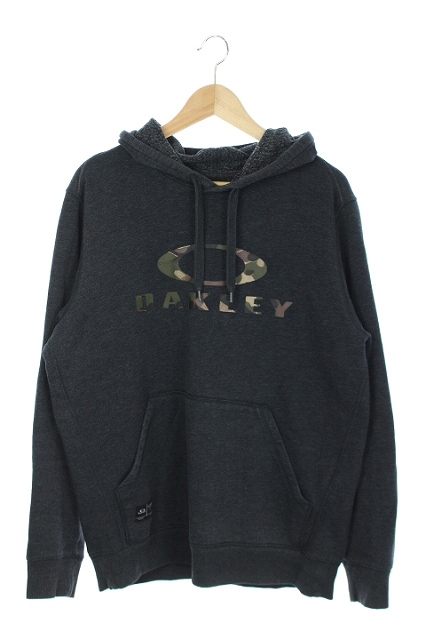 オークリー OAKLEY パーカー プルオーバー ロゴ 長袖 M グレー /YS 
