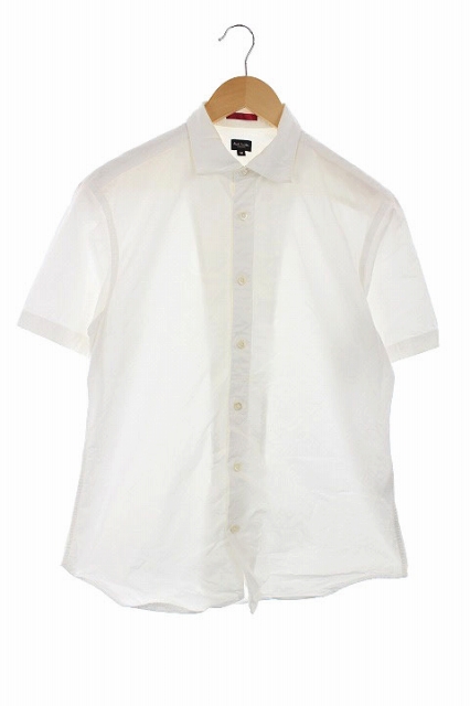 ポールスミス Paul Smith ロンドン London シャツ 半袖 M 白 Ys D メンズ 169 ベクトルパーク