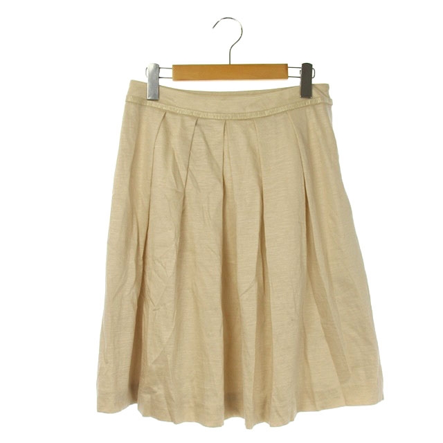 アマカ Amaca セットアップ 上下 カーディガン フレアスカート 膝丈 40 ベージュ Ao レディース 169 ベクトルパーク