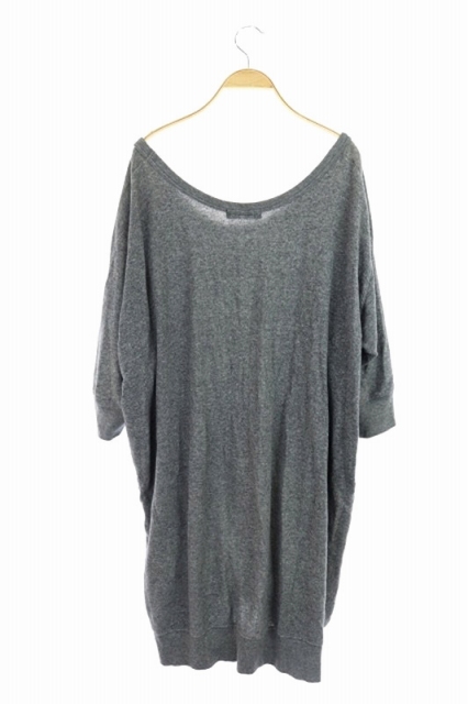 ズッカ Zucca ワンピース 膝丈 七分袖 スウェット地 M グレー Hh レディース 169 ベクトルパーク