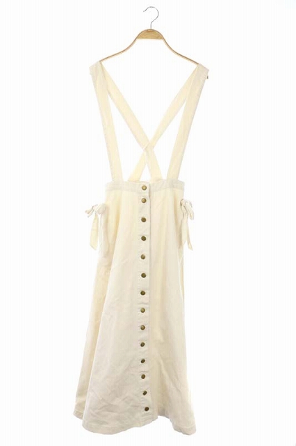 カネコイサオ Kaneko Isao ジャンパースカート ワンピース ロング 白 ホワイト Ao レディース 169 ベクトルパーク