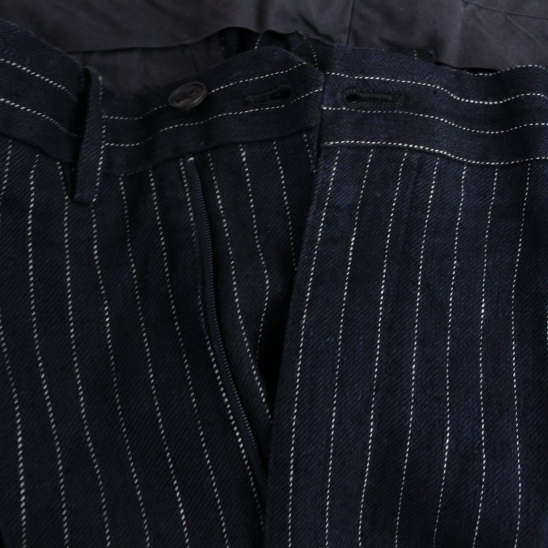 Papas リネンスラックス　ストライプ Papas リネンスラックスストライプ