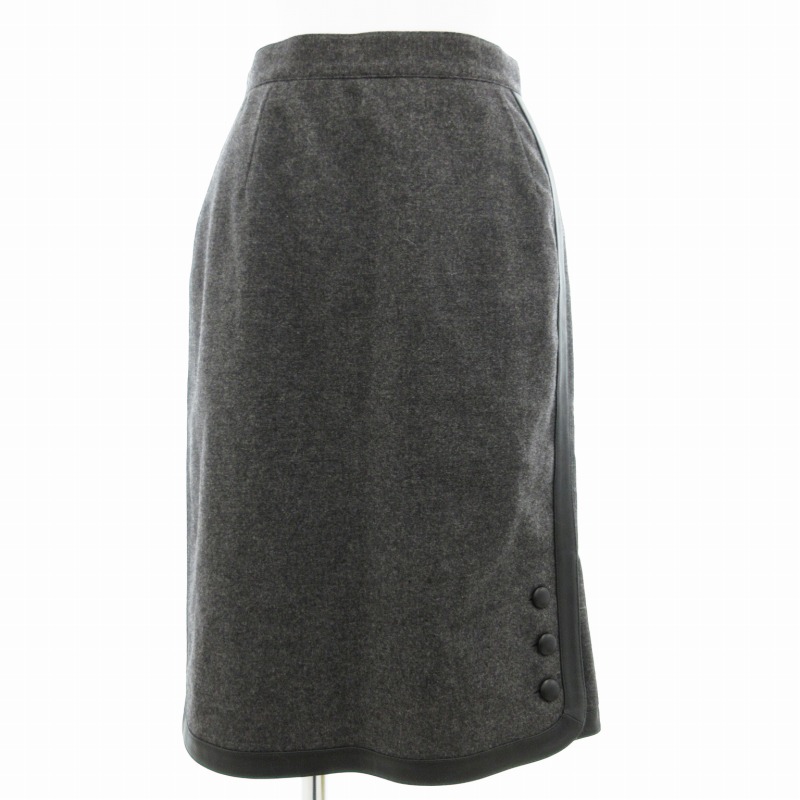 タグ付き★未使用★GUCCI ブラック レザー タイトスカート★38 GUCCI黒 タイトスカート 38