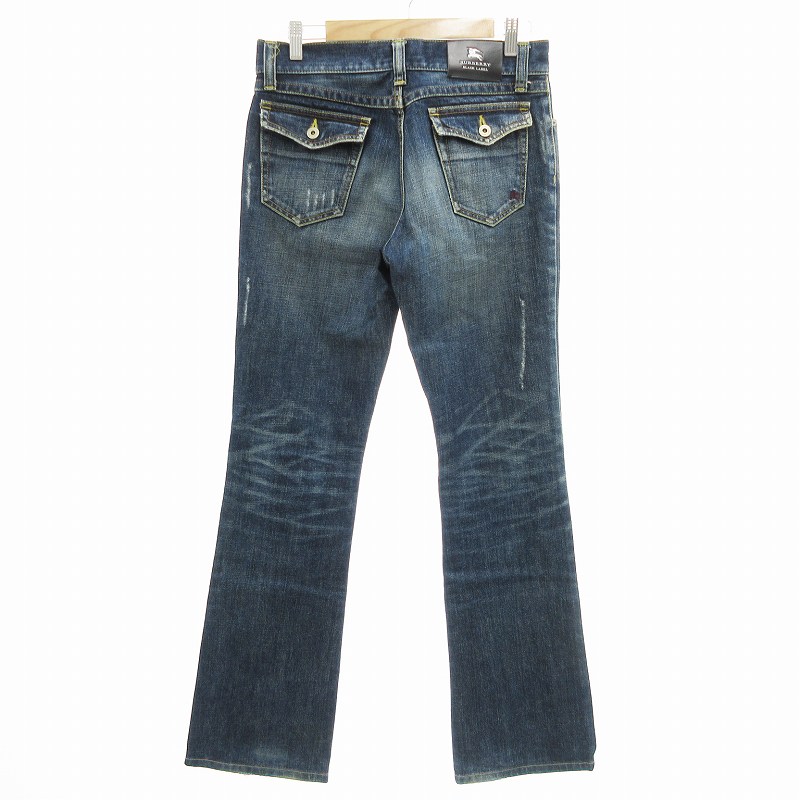 【ウォッシュ加工】バーバリーブラックレーベル デニムパンツ ジーンズ ボトムス バーバリーブラックレーベル デニムパンツ ウォッシュ加工】バーバリー