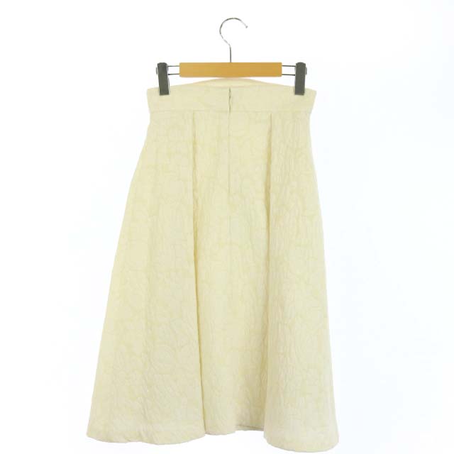 デビュー ド フィオレ Debut De Fiore スカート ロング フレア 総柄 36 白 アイボリー Ao レディース 169 ベクトルパーク