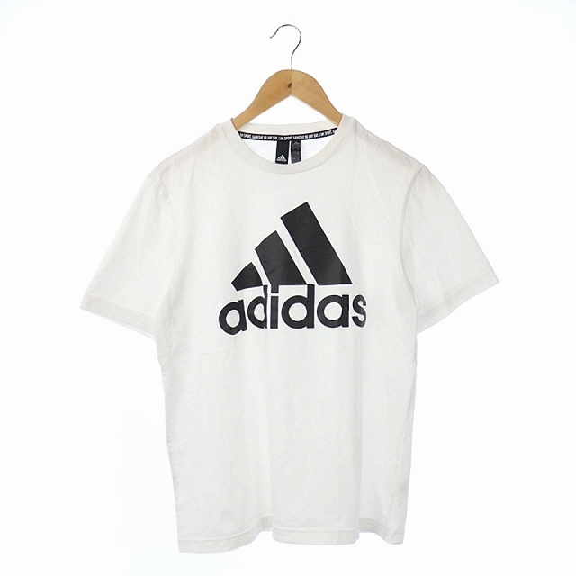 アディダス adidas Tシャツ カットソー 半袖 プリント 0 白 /AO メンズ アディダス adidas Tシャツ カットソー 半袖 プリント 0 白 /AO メンズ
