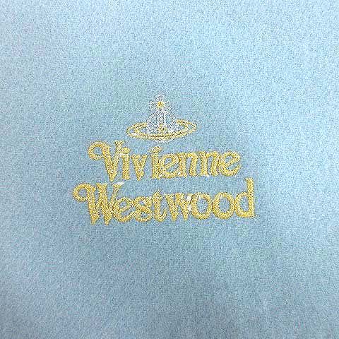 Vivienne Westwood ウール100% マフラー ライトブルー 水色 ヴィヴィアンウエストウッド Vivienne Westwood マフラー