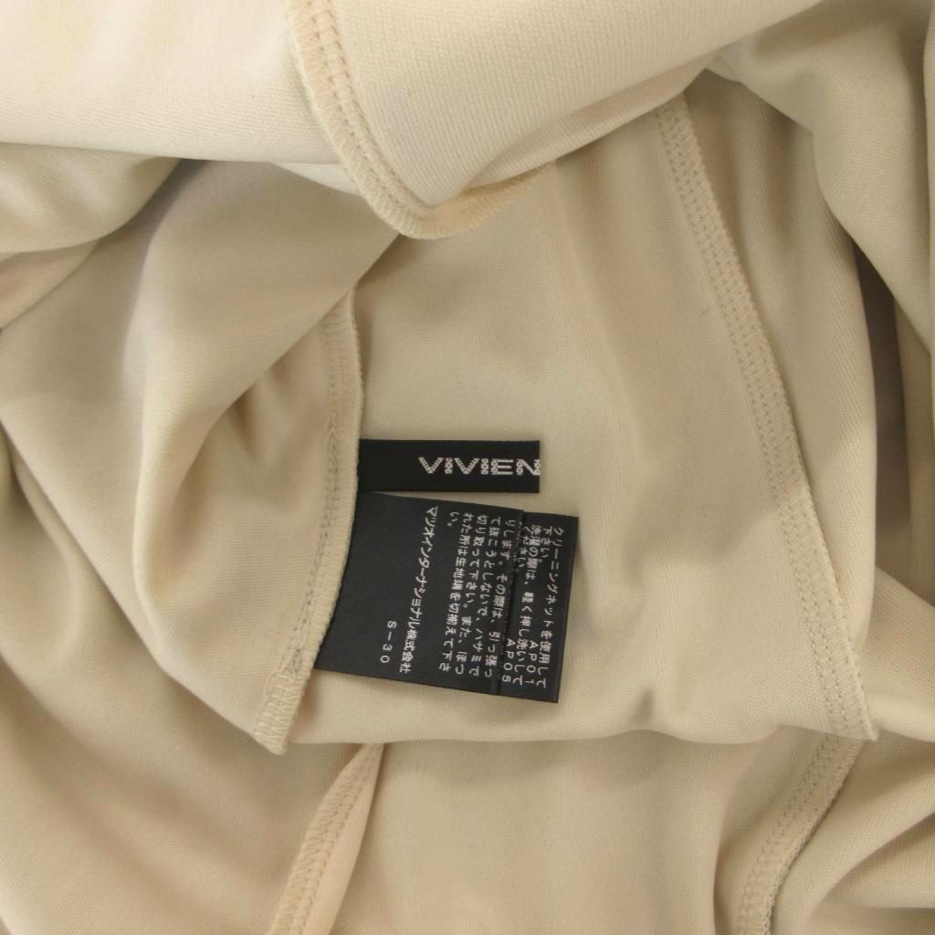 ヴィヴィアンタム VIVIENNE TAM 美品 タイトスカート 38 ベージュ 花柄