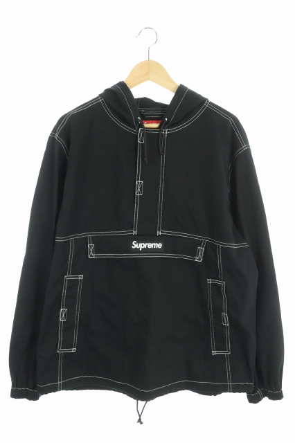 シュプリーム SUPREME ジャケット パーカー ジップアップ L 黒 16AW 