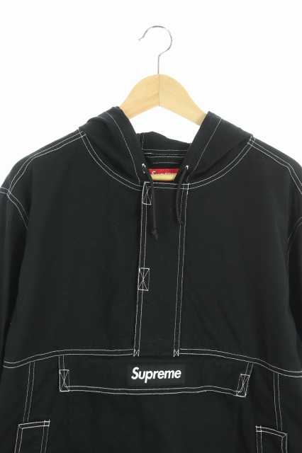シュプリーム SUPREME ジャケット パーカー ジップアップ L 黒 16AW 
