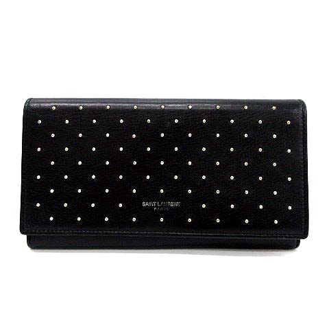 サンローラン 二つ折り財布 スタッズ サンローラン パリ SAINT LAURENT