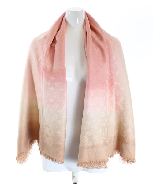 ルイヴィトン LOUIS VUITTON ショール ストール モノグラム ブラー  