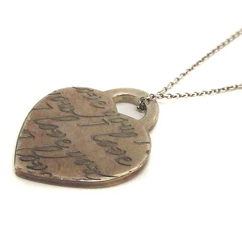 TIFFANY&Co. ノーツ ハート 引っ込めれ ペンダントトップ SV レディース 