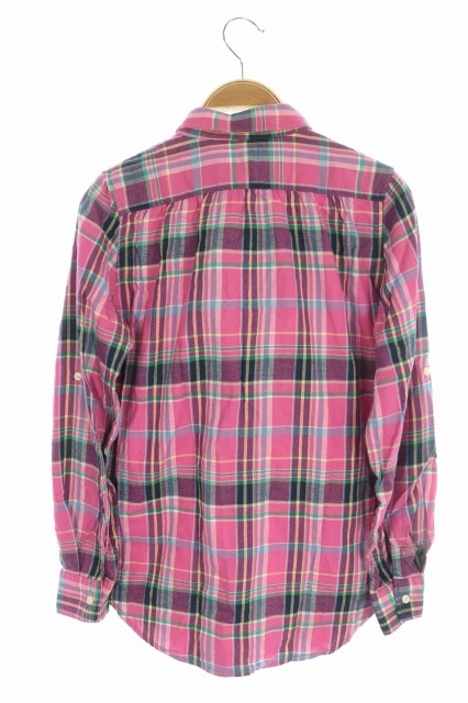 ラルフローレン RALPH LAUREN シャツ フリル チェック 長袖 キッズ 150 