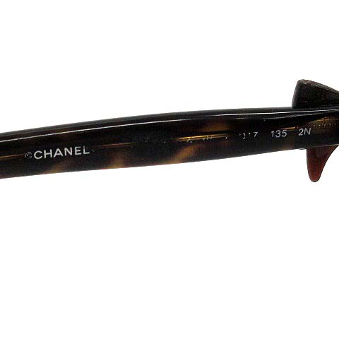 CHANEL ブラウン　リボン　サングラス シャネル CHANEL サングラス リボン ココマーク べっ甲柄 135 茶