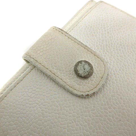 シャネル CHANEL 財布 二つ折り ホワイト キャビア ココマーク 正規品 bla38262419-1_400x.jpg?v=