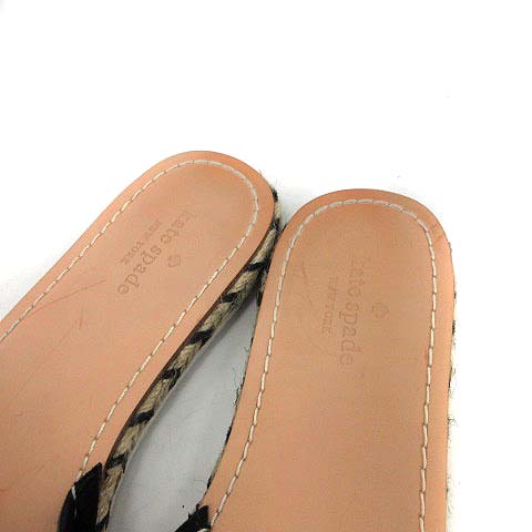 ケイトスペード KATE SPADE サンダル フラット リボン スエード US6.5 