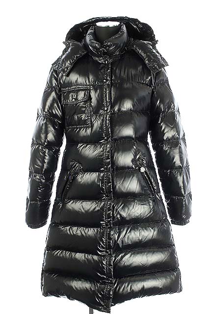 モンクレール MONCLER MEINA コート ダウン フード 1 黒 ブラック /RM  