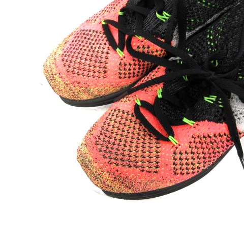 ナイキ NIKE スニーカー シューズ フライニットルナ3 25.5 黒 ブラック