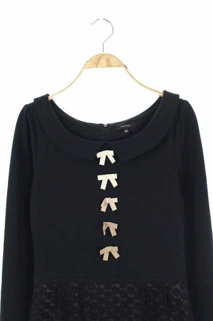 トッカ Tocca ワンピース 長袖 ひざ丈 レース 刺繍 Xs 黒 Mn Os レディース 170 ベクトルパーク