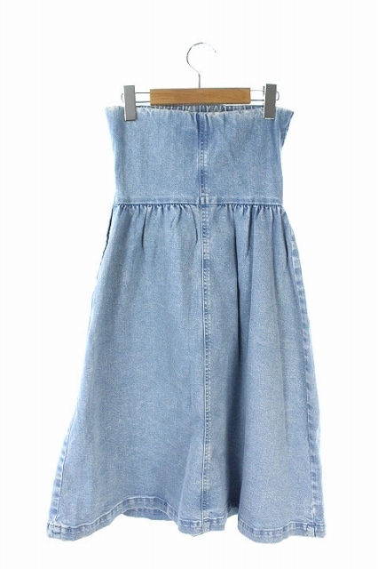 スナイデル Snidel ワンピース デニム ベアトップ ロング 0 水色 Hk Os レディース 170 ベクトルパーク