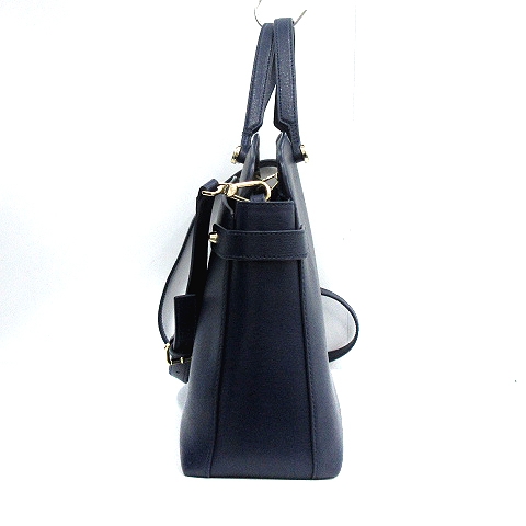 フルラ FURLA AGATA バッグ トート ショルダー 2way レザー 青 ブルー  