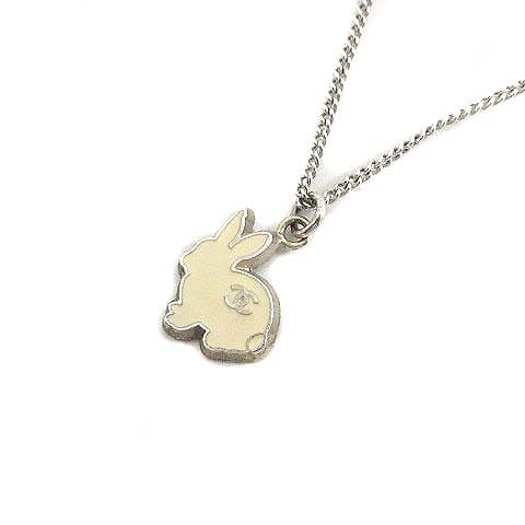 シャネル CHANEL ネックレス ペンダント うさぎモチーフ ココマーク 
