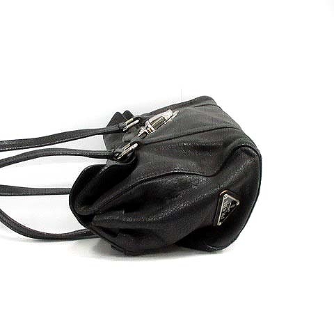 プラダ PRADA バッグ ハンド ショルダー レザー BR2614 黒 ブラック  