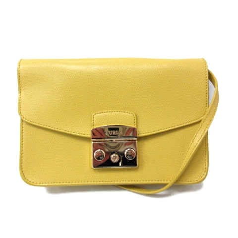 フルラ FURLA ショルダーバッグ メトロポリス レザー 黄色 イエロー 