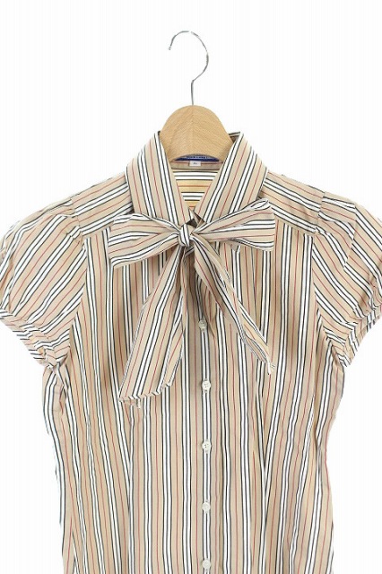 バーバリーブルーレーベル BURBERRY BLUE LABEL シャツ ストライプ 