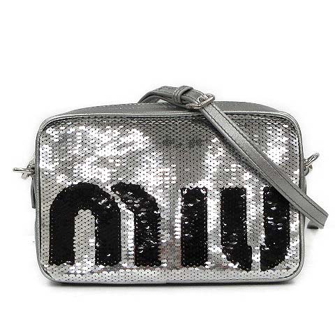 ミュウミュウ miumiu ショルダーバッグ スパンコール MATTONCINO  