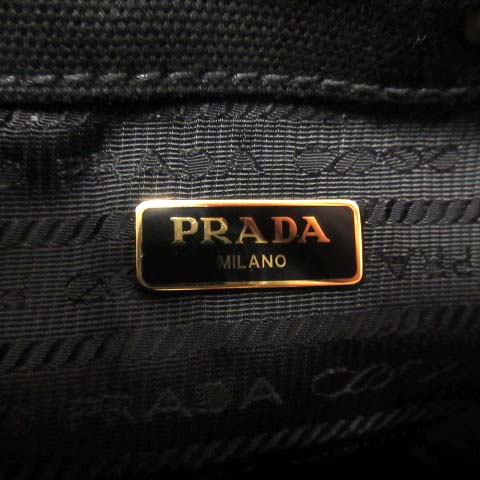 プラダ PRADA かごバッグ ハンド ショルダー 2way 巾着 黒