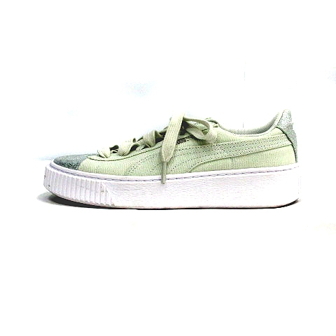 puma basket platform canvas