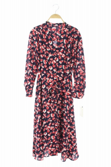 未使用品 ロペ Rope 19ss ワンピース ブラウス 長袖 フレア ロング 花柄 タック ベルト付き 36 紺 赤 Os レディース 170 ベクトルパーク 未使用品 ロペ Rope 19ss ワンピース ブラウス 長袖 フレア ロング 花柄 タック ベルト付き 36 紺 赤 Os レディース 170 ベクトルパーク