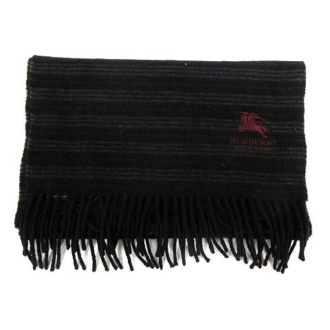 バーバリーブラックレーベル BURBERRY BLACK LABEL マフラー フリンジ