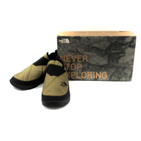 ザノースフェイス THE NORTH FACE B:MING by BEAMS スニーカー ローカット バイカラー ヌプシトラクションライト モック KIMONO 23cm カーキ 黒 NF51885C /YI26 メンズ レディース