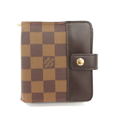 ルイヴィトン Louis Vuitton 財布 二つ折り ダミエ エベヌ コンパクトジップ N Tu レディース 170 ベクトルパーク