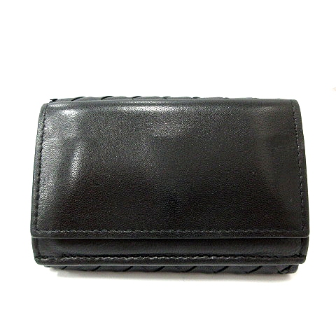 ボッテガヴェネタ Bottega Veneta 財布 ミニ 三つ折り イントレチャート レザー 黒 ブラック Mr メンズ 170 ベクトルパーク