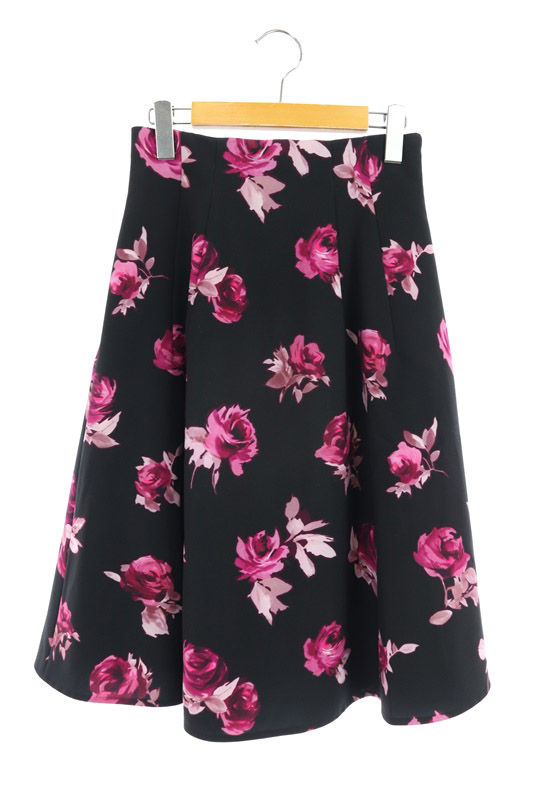 ケイトスペード KATE SPADE スカート フレア 花柄 ミモレ丈 ロング 2  