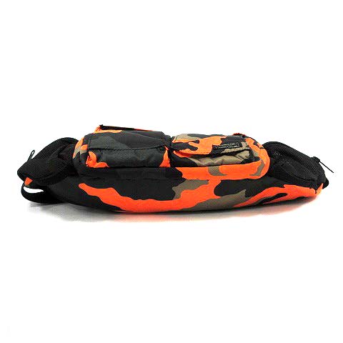 ポーター Porter 吉田カバン バッグ ウエスト ボディ 迷彩 カモフラ Ps Camo オレンジ 黒 Yi33 メンズ 170 ベクトルパーク