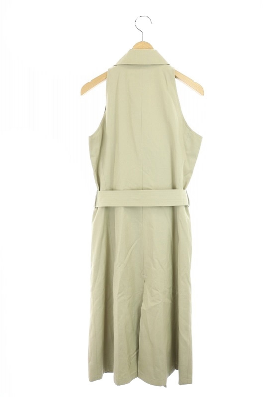 美品　バーバリーロンドン ノースリーブトレンチコート 38 グレー ベルト付 美品 バーバリーロンドン ノースリーブトレンチコート 38 グレー