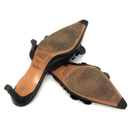 ミュウミュウ miumiu ミュール サンダル ピンヒール スクエア