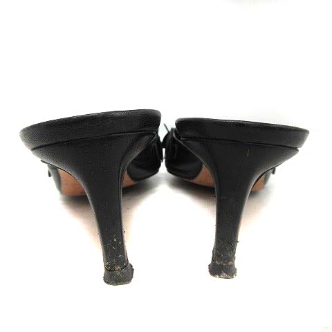 ミュウミュウ miumiu ミュール サンダル ピンヒール スクエア