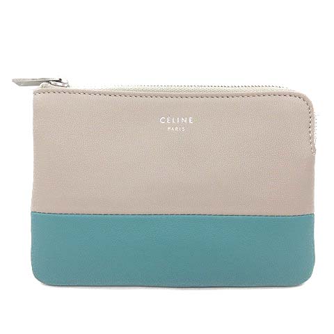 セリーヌ CELINE バイカラー ソロ カードコインケース 小銭入れ レザー 