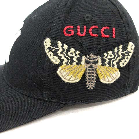 グッチ GUCCI NYヤンキースベースボールキャップ 帽子 バタフライ 
